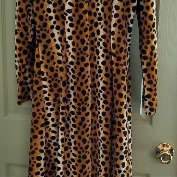 Rockabilly Leopard Fitted Coat Small - Picture 4 of 9
